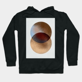 Gold circles minimal design Hoodie